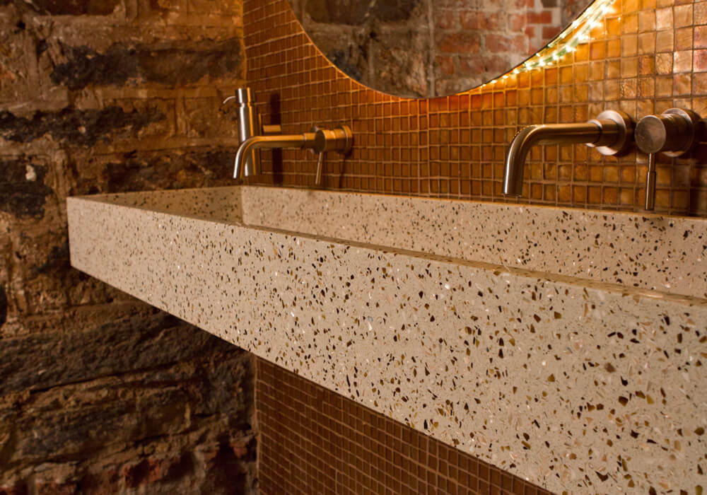 Recycled Glass Kitchen Countertops